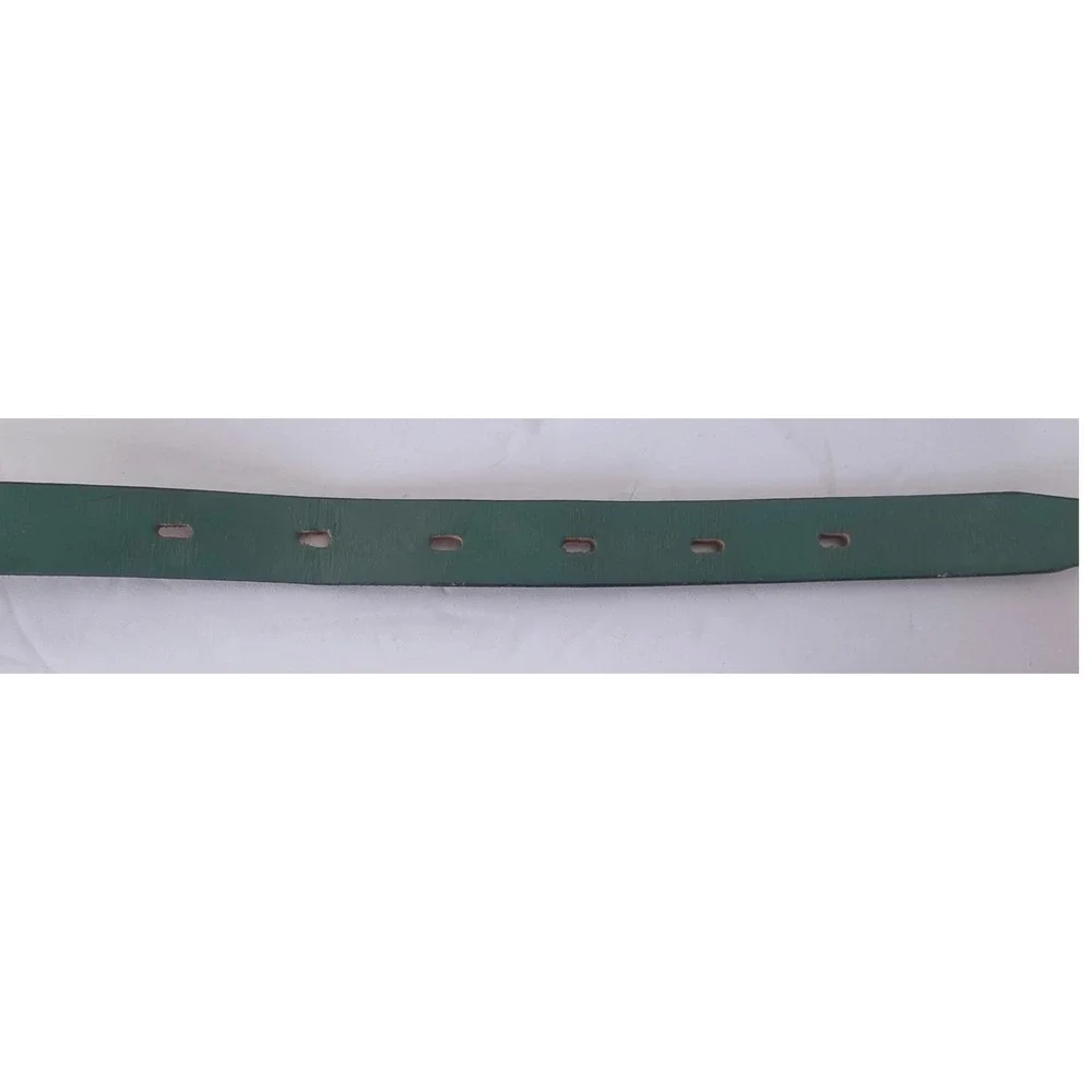 VTG Girl Scouts Green Top Grain Cowhide Leather Uniform Belt SZ 30